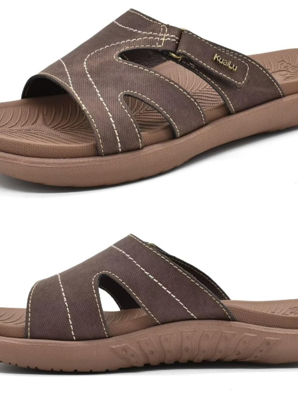 Lightweight Women's Walking Sandals - Non-Slip Beach Slides with Arch Support
